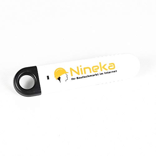 10 Cuttermesser Sicherheits Cutter Paket Messer Kartonmesser weiß mit Logo von NiNeKa