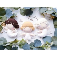 Weihnachtsengel Girlande - Weihnachtsdekoration Filz Dekoration Baumschmuck Weihnachtsengel Girlande - Weihnachtsdekoration Filz Dekoration Baumschmuck von NiNuBo