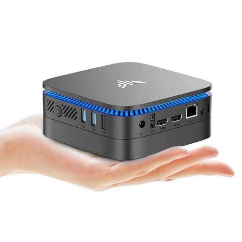 NiPoGi AK1PLUS Mini PC Ιntel Alder Lake Ν97(bis 3,6 GHz) 16GB DDR4 1TB SSD, Mini Computer 2,5-Zoll SSD Erweiterung/Gigabit Ethernet/2.4+5G WiFi/BT4.2/4K@60Hz UHD Dual Display Mini Computer für Büro von NiPoGi