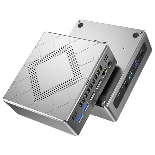 NiPoGi CK10 Mini PC Ιntel Core i5-11320H (bis zu 4,5 GHz), 16GB RAM 512GB M.2 SSD Mini Desktop Computer, unterstützt 3-Bildschirme 4K UHD/WiFi 5/BT 4.2 für Büro/Schule von NiPoGi