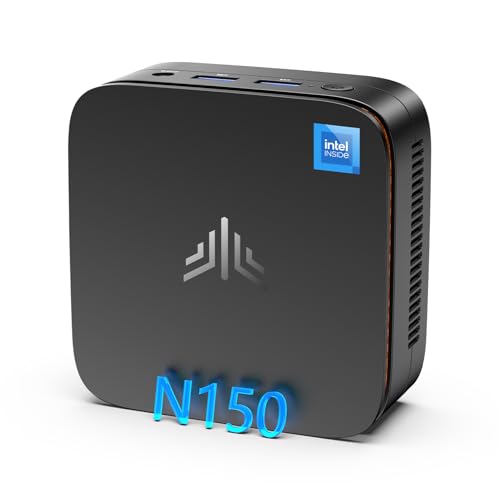 NiPoGi E1 Mini PC Intel Twin Lake N150(Aufgerüstet N100) Unterstützt W-11 Pro 16 GB RAM 512 GB M.2 SSD, Mini-Desktop-Computer 4K@60HZ UHD Dual Display HDMI+DP 1.4/Dual Bande WiFi/BT4.2/RJ45/VESA von NiPoGi