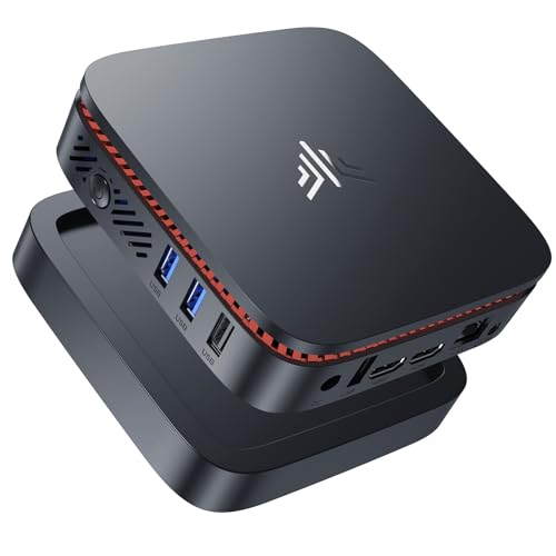 NiPoGi Mini PC Ιntel 12. Gen Alder Lake N100(Bis zu 3.4GHz,TDP 6W) 16GB DDR4/512GB M.2 NVMe SSD,Mini Desktop PC WiFi 2.4G/5G,BT5.2/RJ45,Mini Computer 4K@60HZ UHD Dual Display,Micro PC für Büro/Schule von NiPoGi