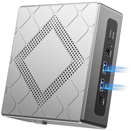 NiPoGi CK10 Mini PC 32 GB DDR4 RAM, Ιntel i5-12450H (bis zu 4,4GHz, 8C/12T) Mini PC WiFi 6, 1024 GB (1 TB) NVME SATA SSD Mini-Desktop-Computer, 4K UHD Triple Display/BT 5.2/USB 3.2 für Büro/Geschäft von NiPoGi