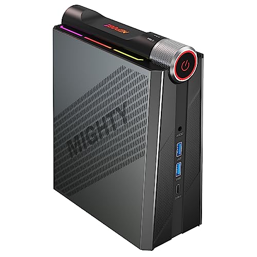 NiPoGi Mini PC Ιntel Core i7-12650H (bis zu 4,70GHz, 10C/16T), 32GB (16GB*2) DDR4 512GB M.2 NVME SSD Mini-Desktop-Computer, 4K UHD Triple Display, WiFi 6, BT 5.2, AD08 Mini Tower PC für Büro/Zuhause von NiPoGi