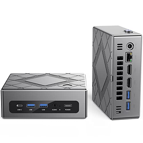 NiPoGi Mini PC Intel i7-10710U Core (bis zu 4,7 GHz) Mini Computer, 16GB RAM 512GB SSD Micro Desktop PC von NiPoGi