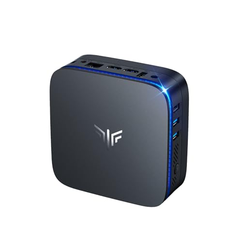 NiPoGi Mini PC 256GB SSD Ιntel Alder Lake Ν95 (bis zu 3,4 GHz) 8GB DDR4, Micro Desktop Computer 2,5-Zoll-SSD/Gigabit Ethernet/WiFi 5/BT4.2/Zwei HDMI 4K UHD Kleiner PC für Büro/Schule von NiPoGi