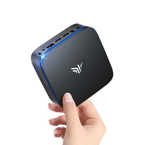 NiPoGi AK1PLUS Mini PC Ιntel Alder Lake-Ν N95(bis zu 3,4 GHz) 8GB DDR4 256GB SSD,Micro PC, 2,5-Zoll-SSD/Gigabit Ethernet/2.4+5G WiFi/BT4.2/4K@60Hz UHD Dual Display Mini Computer Büro/Schule von NiPoGi