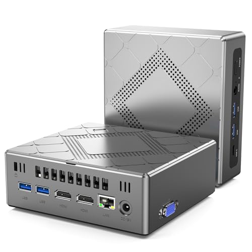 NiPoGi Mini PC Ιntel Core i5-11320H (bis zu 4,5 GHz), 16GB DDR4 512GB M.2 SSD Mini Desktop Computer, unterstützt 3-Bildschirme 4K UHD/WiFi 5/BT 4.2 für Büro/Schule von NiPoGi