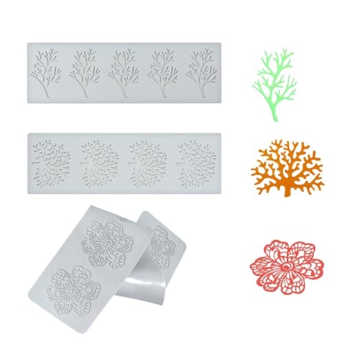 Niaciswe DIY Silikon Kuchen Spitzenform 3 Stück Spitze Form Matte Silikonformen Spitze Form Matte 3D Hohle Blätter Form Candy Mold Koralle Blatt Silikonform Blätter Blatt Torten Backkuchen für Fondant Niaciswe DIY Silikon Kuchen Spitzenform 3 Stück Spitze Form Matte Silikonformen Spitze Form Matte 3D Hohle Blätter Form Candy Mold Koralle Blatt Silikonform Blätter Blatt Torten Backkuchen für Fondant von Niaciswe