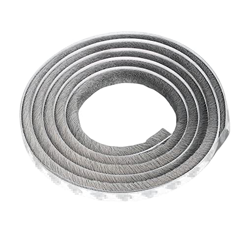 Niaciswe Dichtungsband Selbstklebend 10m Fenster Dichtungsbürste Selbstklebende Bürstendichtung 9 x 23 mm für Lücken 9-20 mm Bürstendichtung Türdichtung Selbstklebend Dichtungsband für Tür, Fenster von Niaciswe