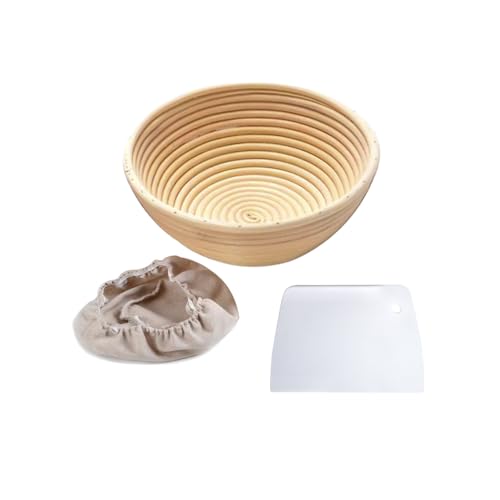 Niaciswe Gärkörbchen Gärkorb zum Brotbacken Gärkörbchen Rund Profi Gärkorb Brotkorb mit Leineneinsatz +Teigschaber Brotkorb Brot Backen Zubehör für Hausbäcker Brot Backen mit Leineneinsatz Teigschaber Niaciswe Gärkörbchen Gärkorb zum Brotbacken Gärkörbchen Rund Profi Gärkorb Brotkorb mit Leineneinsatz +Teigschaber Brotkorb Brot Backen Zubehör für Hausbäcker Brot Backen mit Leineneinsatz Teigschaber von Niaciswe