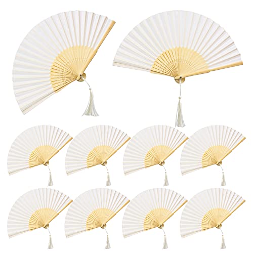 Niaciswe Handfächer Weiß 10 Stück Fächer Hochzeit Fächer Weiß Stoff Fächer Bambus Handfächer Fächer Sommer Deko Fächer mit Quaste und Organza-Tasche für Hochzeit und Party Niaciswe Handfächer Weiß 10 Stück Fächer Hochzeit Fächer Weiß Stoff Fächer Bambus Handfächer Fächer Sommer Deko Fächer mit Quaste und Organza-Tasche für Hochzeit und Party von Niaciswe