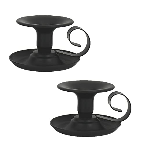 Niaciswe Kerzenhalter 2 Stück Mit Griff 11 x 6cm Schwarz Handleuchter Vintage Schmiedeeiserner Kerzenständer für Hochzeit Abendessen Weihnachten Party-Dekorationen Niaciswe Kerzenhalter 2 Stück Mit Griff 11 x 6cm Schwarz Handleuchter Vintage Schmiedeeiserner Kerzenständer für Hochzeit Abendessen Weihnachten Party-Dekorationen von Niaciswe