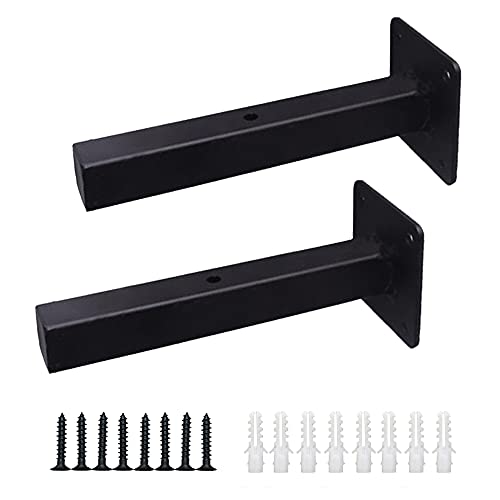 Niaciswe Regal Halterung 2 Stück Regalträger Schwarz Konsole Schwarz Wandträger Regal ​Unterstützung Wandregal Tablarträger für Kleiderbügel Lagerregal Schuhregal Bücherregal Schwerlastträger von Niaciswe
