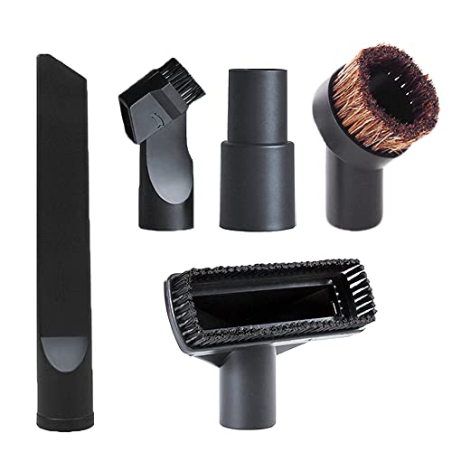 Niaciswe Staubsauger Bürstenaufsatz 5 Stück Kits Staubsauger Aufsatz Zubehör mit Universal 32/35 mm Schlauchadapter Reinigungs-Set Polsterdüse Fugendüse von Niaciswe