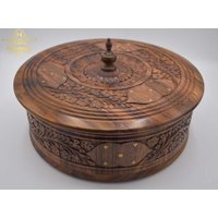 Brot Topf Aus Holz Aufbewährung Brotdose Brot Kästchen von NiamaHandwerk