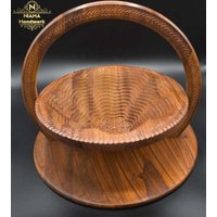 Fruit Basket Flat Handgefertig Deko Korb von NiamaHandwerk