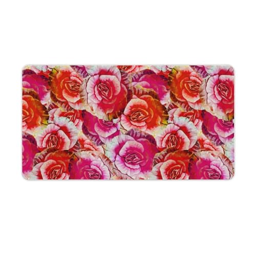 Großes Gaming-Mauspad, Begonien-Blumen-Druck, Schreibtischmatte, rutschfeste wasserdichte Gummiunterseite, verlängerte lange Schreibtischunterlage, Tastaturmatte, Mauspads, Schreibtischzubehör für Großes Gaming-Mauspad, Begonien-Blumen-Druck, Schreibtischmatte, rutschfeste wasserdichte Gummiunterseite, verlängerte lange Schreibtischunterlage, Tastaturmatte, Mauspads, Schreibtischzubehör für von Niapessel