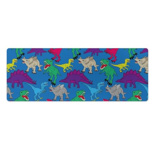 Großes Gaming-Mauspad, Dinosaurier-Mauspad, heller Dino-Druck, rutschfeste wasserdichte Gummiunterseite, verlängerte lange Tastaturmatte, Schreibtischzubehör für Gaming, Büro und Zuhause, 30 x 80 cm Großes Gaming-Mauspad, Dinosaurier-Mauspad, heller Dino-Druck, rutschfeste wasserdichte Gummiunterseite, verlängerte lange Tastaturmatte, Schreibtischzubehör für Gaming, Büro und Zuhause, 30 x 80 cm von Niapessel