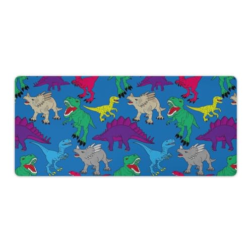 Großes Gaming-Mauspad, Dinosaurier-Mauspad, heller Dino-Druck, rutschfeste wasserdichte Gummiunterseite, verlängerte lange Tastaturmatte, Schreibtischzubehör für Gaming, Büro und Zuhause, 40 x 90 cm Großes Gaming-Mauspad, Dinosaurier-Mauspad, heller Dino-Druck, rutschfeste wasserdichte Gummiunterseite, verlängerte lange Tastaturmatte, Schreibtischzubehör für Gaming, Büro und Zuhause, 40 x 90 cm von Niapessel