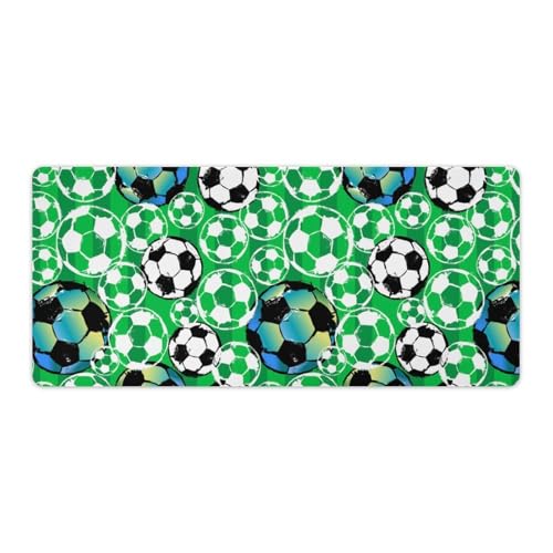 Großes Gaming-Mauspad, Fußball-Druck, Schreibtischmatte, rutschfeste wasserdichte Gummiunterseite, verlängerte lange Tastaturmatte, Schreibtischzubehör für Gaming, Büro und Zuhause, 40 x 90 cm Großes Gaming-Mauspad, Fußball-Druck, Schreibtischmatte, rutschfeste wasserdichte Gummiunterseite, verlängerte lange Tastaturmatte, Schreibtischzubehör für Gaming, Büro und Zuhause, 40 x 90 cm von Niapessel