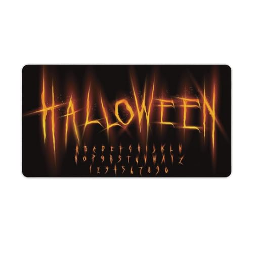 Großes Gaming-Mauspad, Halloween-Druck, Schreibtischmatte, rutschfeste, wasserdichte Gummiunterseite, verlängerte lange Tastaturmatte, Schreibtischzubehör für Gaming, Büro und Zuhause, 40 x 75 cm Großes Gaming-Mauspad, Halloween-Druck, Schreibtischmatte, rutschfeste, wasserdichte Gummiunterseite, verlängerte lange Tastaturmatte, Schreibtischzubehör für Gaming, Büro und Zuhause, 40 x 75 cm von Niapessel