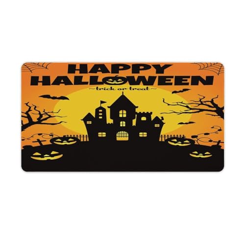 Großes Gaming-Mauspad, Halloween-Druck, Schreibtischmatte, rutschfeste, wasserdichte Gummiunterseite, verlängerte lange Tastaturmatte, Schreibtischzubehör für Gaming, Büro und Zuhause, 40 x 75 cm Großes Gaming-Mauspad, Halloween-Druck, Schreibtischmatte, rutschfeste, wasserdichte Gummiunterseite, verlängerte lange Tastaturmatte, Schreibtischzubehör für Gaming, Büro und Zuhause, 40 x 75 cm von Niapessel