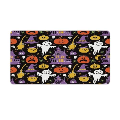 Großes Gaming-Mauspad, Halloween-Geister, Kürbis-Druck, Schreibtischmatte, rutschfest, wasserdicht, Gummiunterseite, verlängerte lange Tastaturmatte, Schreibtischzubehör für Gaming, Büro und Zuhause Großes Gaming-Mauspad, Halloween-Geister, Kürbis-Druck, Schreibtischmatte, rutschfest, wasserdicht, Gummiunterseite, verlängerte lange Tastaturmatte, Schreibtischzubehör für Gaming, Büro und Zuhause von Niapessel