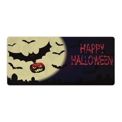 Großes Gaming-Mauspad, Halloween-Nachthimmel-Druck, Schreibtischmatte, rutschfest, wasserdicht, Gummiunterseite, verlängerte lange Tastaturmatte, Schreibtischzubehör für Gaming, Büro und Zuhause, 40 x Großes Gaming-Mauspad, Halloween-Nachthimmel-Druck, Schreibtischmatte, rutschfest, wasserdicht, Gummiunterseite, verlängerte lange Tastaturmatte, Schreibtischzubehör für Gaming, Büro und Zuhause, 40 x von Niapessel