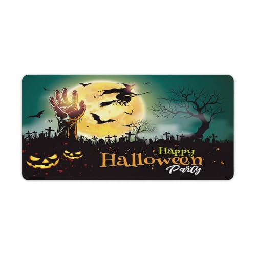Großes Gaming-Mauspad, Halloween-Zombie-Handabdruck, Schreibtischmatte, rutschfeste wasserdichte Gummiunterseite, verlängerte lange Tastaturmatte, Schreibtischzubehör für Gaming, Büro und Zuhause, 30 Großes Gaming-Mauspad, Halloween-Zombie-Handabdruck, Schreibtischmatte, rutschfeste wasserdichte Gummiunterseite, verlängerte lange Tastaturmatte, Schreibtischzubehör für Gaming, Büro und Zuhause, 30 von Niapessel