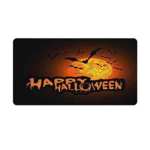 Großes Gaming-Mauspad, Happy Halloween-Druck, Schreibtischmatte, rutschfeste, wasserdichte Gummiunterseite, verlängerte lange Tastaturmatte, Schreibtischzubehör für Gaming, Büro und Zuhause, 40 x 75 Großes Gaming-Mauspad, Happy Halloween-Druck, Schreibtischmatte, rutschfeste, wasserdichte Gummiunterseite, verlängerte lange Tastaturmatte, Schreibtischzubehör für Gaming, Büro und Zuhause, 40 x 75 von Niapessel