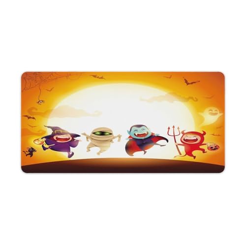 Großes Gaming-Mauspad, Happy Halloween-Druck, Schreibtischmatte, rutschfeste wasserdichte Gummiunterseite, verlängerte lange Tastaturmatte, Schreibtischzubehör für Gaming, Büro und Zuhause, 30 x 60 cm Großes Gaming-Mauspad, Happy Halloween-Druck, Schreibtischmatte, rutschfeste wasserdichte Gummiunterseite, verlängerte lange Tastaturmatte, Schreibtischzubehör für Gaming, Büro und Zuhause, 30 x 60 cm von Niapessel