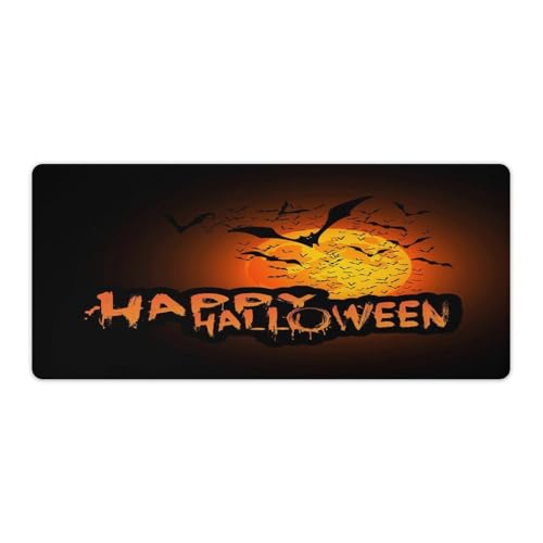 Großes Gaming-Mauspad, Happy Halloween-Druck, Schreibtischmatte, rutschfeste wasserdichte Gummiunterseite, verlängerte lange Tastaturmatte, Schreibtischzubehör für Gaming, Büro und Zuhause, 40 x 90 cm Großes Gaming-Mauspad, Happy Halloween-Druck, Schreibtischmatte, rutschfeste wasserdichte Gummiunterseite, verlängerte lange Tastaturmatte, Schreibtischzubehör für Gaming, Büro und Zuhause, 40 x 90 cm von Niapessel