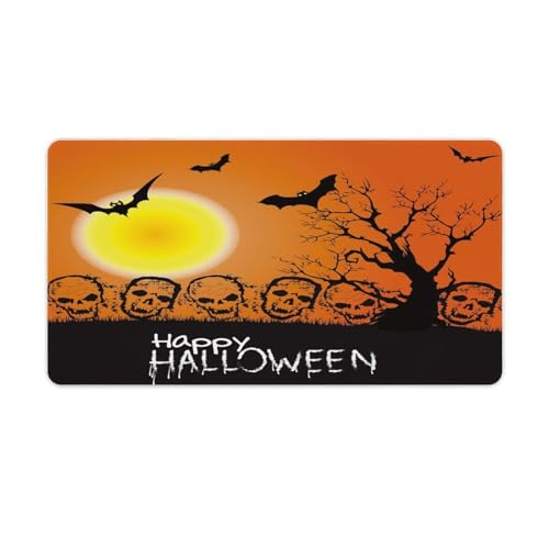 Großes Gaming-Mauspad, Happy Halloween-Totenkopf-Druck, Schreibtischmatte, rutschfeste, wasserdichte Gummiunterseite, verlängerte lange Tastaturmatte, Schreibtischzubehör für Gaming, Büro und Zuhause Großes Gaming-Mauspad, Happy Halloween-Totenkopf-Druck, Schreibtischmatte, rutschfeste, wasserdichte Gummiunterseite, verlängerte lange Tastaturmatte, Schreibtischzubehör für Gaming, Büro und Zuhause von Niapessel