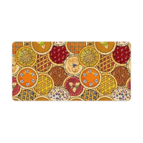 Großes Gaming-Mauspad, Harvest Thanksgiving Pies Druck, Schreibtischmatte, rutschfest, wasserdicht, Gummiunterseite, verlängerte lange Tastaturmatte, Schreibtischzubehör für Gaming, Büro und Zuhause Großes Gaming-Mauspad, Harvest Thanksgiving Pies Druck, Schreibtischmatte, rutschfest, wasserdicht, Gummiunterseite, verlängerte lange Tastaturmatte, Schreibtischzubehör für Gaming, Büro und Zuhause von Niapessel