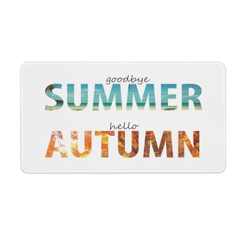 Großes Gaming-Mauspad, Hello Autumn Print, Schreibtischmatte, rutschfeste, wasserdichte Gummiunterseite, verlängerte lange Tastaturmatte, Schreibtischzubehör für Gaming, Büro und Zuhause, 40 x 75 cm Großes Gaming-Mauspad, Hello Autumn Print, Schreibtischmatte, rutschfeste, wasserdichte Gummiunterseite, verlängerte lange Tastaturmatte, Schreibtischzubehör für Gaming, Büro und Zuhause, 40 x 75 cm von Niapessel