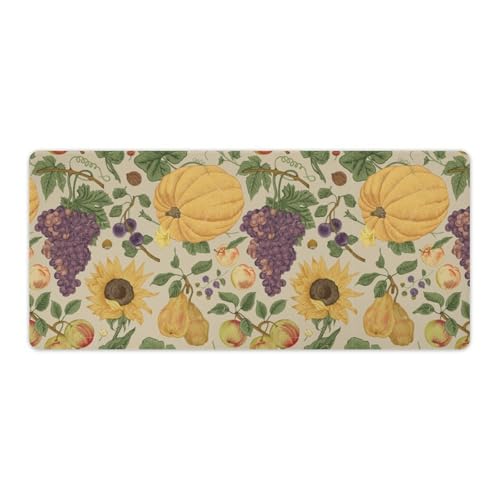 Großes Gaming-Mauspad, Herbsternte Kürbis-Druck, Schreibtischmatte, rutschfeste wasserdichte Gummiunterseite, verlängerte lange Tastaturmatte, Schreibtischzubehör für Gaming, Büro und Zuhause, 40 x 90 Großes Gaming-Mauspad, Herbsternte Kürbis-Druck, Schreibtischmatte, rutschfeste wasserdichte Gummiunterseite, verlängerte lange Tastaturmatte, Schreibtischzubehör für Gaming, Büro und Zuhause, 40 x 90 von Niapessel