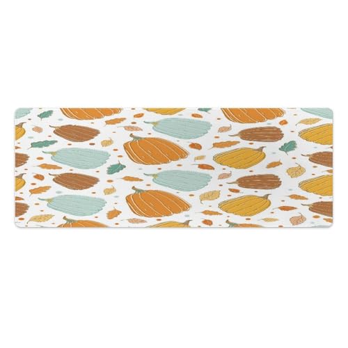 Großes Gaming-Mauspad, Kürbisse, Herbst-Druck, Schreibtischmatte, rutschfeste wasserdichte Gummiunterseite, verlängerte lange Tastaturmatte, Schreibtischzubehör für Gaming, Büro und Zuhause, 30 x 80 Großes Gaming-Mauspad, Kürbisse, Herbst-Druck, Schreibtischmatte, rutschfeste wasserdichte Gummiunterseite, verlängerte lange Tastaturmatte, Schreibtischzubehör für Gaming, Büro und Zuhause, 30 x 80 von Niapessel