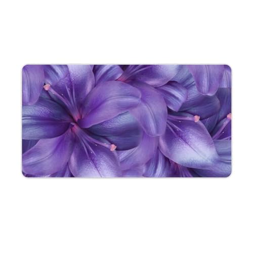 Großes Gaming-Mauspad, Motiv: Lilienblume, rutschfeste wasserdichte Gummiunterseite, verlängerte lange Schreibtischunterlage, Tastaturmatte, Mauspads, Schreibtischzubehör für Gaming, Büro und Zuhause Großes Gaming-Mauspad, Motiv: Lilienblume, rutschfeste wasserdichte Gummiunterseite, verlängerte lange Schreibtischunterlage, Tastaturmatte, Mauspads, Schreibtischzubehör für Gaming, Büro und Zuhause von Niapessel