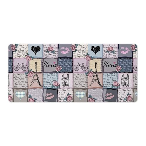 Großes Gaming-Mauspad, Retro-Kunstdruck, Schreibtischmatte, rutschfest, wasserdicht, Gummiunterseite, verlängerte lange Schreibtischunterlage, Tastaturmatte, Mauspads, Schreibtischzubehör für Gaming Großes Gaming-Mauspad, Retro-Kunstdruck, Schreibtischmatte, rutschfest, wasserdicht, Gummiunterseite, verlängerte lange Schreibtischunterlage, Tastaturmatte, Mauspads, Schreibtischzubehör für Gaming von Niapessel