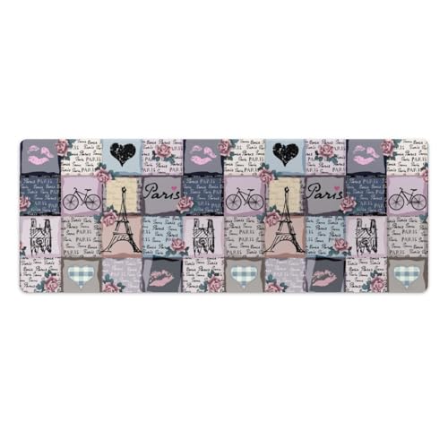 Großes Gaming-Mauspad, Retro-Kunstdruck, Schreibtischmatte, rutschfest, wasserdicht, Gummiunterseite, verlängerte lange Schreibtischunterlage, Tastaturmatte, Mauspads, Schreibtischzubehör für Gaming Großes Gaming-Mauspad, Retro-Kunstdruck, Schreibtischmatte, rutschfest, wasserdicht, Gummiunterseite, verlängerte lange Schreibtischunterlage, Tastaturmatte, Mauspads, Schreibtischzubehör für Gaming von Niapessel