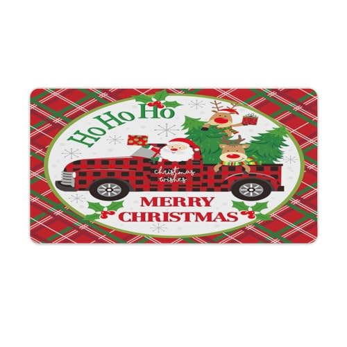 Großes Gaming-Mauspad, Schreibtischunterlage mit Weihnachtsmann-Rentier-Druck, rutschfeste wasserdichte Gummiunterseite, verlängerte lange Tastaturmatte, Schreibtischzubehör für Gaming, Büro und Großes Gaming-Mauspad, Schreibtischunterlage mit Weihnachtsmann-Rentier-Druck, rutschfeste wasserdichte Gummiunterseite, verlängerte lange Tastaturmatte, Schreibtischzubehör für Gaming, Büro und von Niapessel