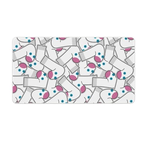 Großes Gaming-Mauspad, Sockenpuppe, Cartoon-Druck, Schreibtischmatte, rutschfeste wasserdichte Gummiunterseite, verlängerte lange Tastaturmatte, Schreibtischzubehör für Gaming, Büro und Zuhause, 40 x Großes Gaming-Mauspad, Sockenpuppe, Cartoon-Druck, Schreibtischmatte, rutschfeste wasserdichte Gummiunterseite, verlängerte lange Tastaturmatte, Schreibtischzubehör für Gaming, Büro und Zuhause, 40 x von Niapessel