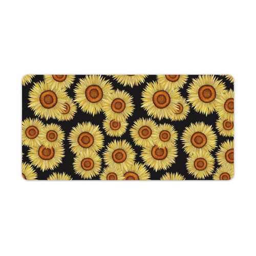 Großes Gaming-Mauspad, Sonnenblumen-Blüten, Blumendruck, Schreibtischmatte, rutschfest, wasserdicht, Gummiunterseite, verlängerte lange Tastaturmatte, Schreibtischzubehör für Gaming, Büro und Zuhause Großes Gaming-Mauspad, Sonnenblumen-Blüten, Blumendruck, Schreibtischmatte, rutschfest, wasserdicht, Gummiunterseite, verlängerte lange Tastaturmatte, Schreibtischzubehör für Gaming, Büro und Zuhause von Niapessel