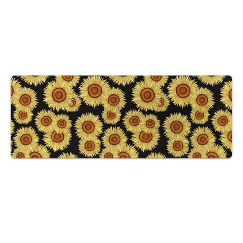 Großes Gaming-Mauspad, Sonnenblumen-Blüten, Blumendruck, Schreibtischmatte, rutschfest, wasserdicht, Gummiunterseite, verlängerte lange Tastaturmatte, Schreibtischzubehör für Gaming, Büro und Zuhause Großes Gaming-Mauspad, Sonnenblumen-Blüten, Blumendruck, Schreibtischmatte, rutschfest, wasserdicht, Gummiunterseite, verlängerte lange Tastaturmatte, Schreibtischzubehör für Gaming, Büro und Zuhause von Niapessel