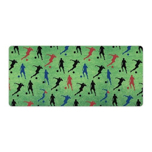 Großes Gaming-Mauspad, Sport-Fußball-Druck, Schreibtischmatte, rutschfeste wasserdichte Gummiunterseite, verlängerte lange Tastaturmatte, Schreibtischzubehör für Gaming, Büro und Zuhause, 40 x 90 cm Großes Gaming-Mauspad, Sport-Fußball-Druck, Schreibtischmatte, rutschfeste wasserdichte Gummiunterseite, verlängerte lange Tastaturmatte, Schreibtischzubehör für Gaming, Büro und Zuhause, 40 x 90 cm von Niapessel