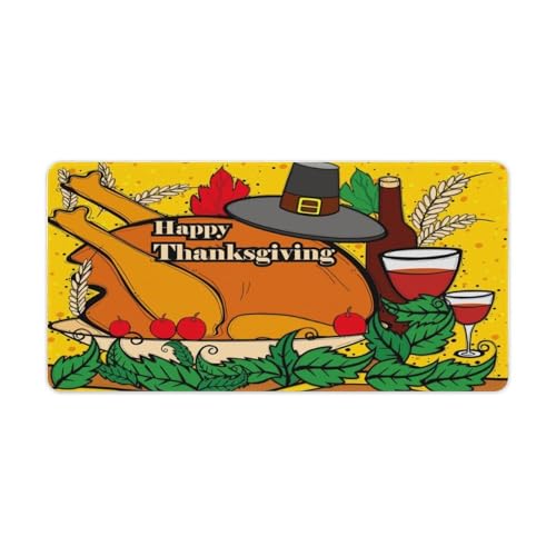 Großes Gaming-Mauspad, Thanksgiving-Festival-Druck, Schreibtischmatte, rutschfest, wasserdicht, Gummiunterseite, verlängerte lange Tastaturmatte, Schreibtischzubehör für Gaming, Büro und Zuhause, 30 x Großes Gaming-Mauspad, Thanksgiving-Festival-Druck, Schreibtischmatte, rutschfest, wasserdicht, Gummiunterseite, verlängerte lange Tastaturmatte, Schreibtischzubehör für Gaming, Büro und Zuhause, 30 x von Niapessel