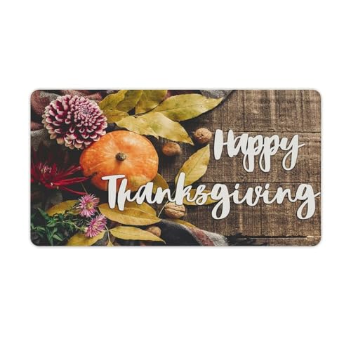 Großes Gaming-Mauspad, Thanksgiving-Mauspad, Herbst-Kürbis-Druck, rutschfeste wasserdichte Gummiunterseite, verlängerte lange Tastaturmatte, Schreibtischzubehör für Gaming, Büro und Zuhause, 40 x 75 Großes Gaming-Mauspad, Thanksgiving-Mauspad, Herbst-Kürbis-Druck, rutschfeste wasserdichte Gummiunterseite, verlängerte lange Tastaturmatte, Schreibtischzubehör für Gaming, Büro und Zuhause, 40 x 75 von Niapessel