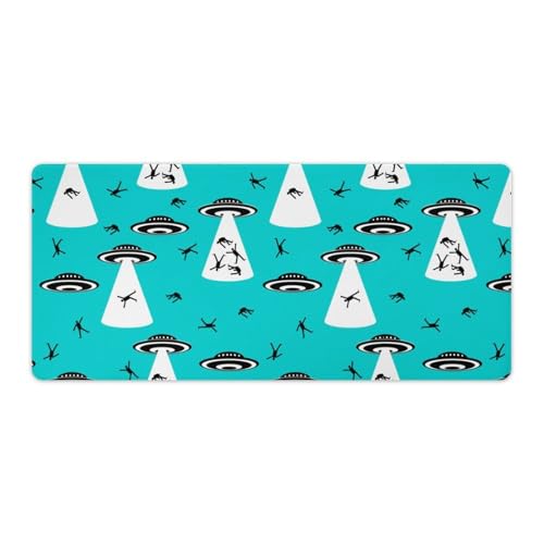 Großes Gaming-Mauspad, UFOs Abduct People Pattern Print Schreibtischmatte, rutschfeste wasserdichte Gummiunterseite, verlängerte lange Tastaturmatte, Schreibtischzubehör für Gaming & Büro & Zuhause 40 Großes Gaming-Mauspad, UFOs Abduct People Pattern Print Schreibtischmatte, rutschfeste wasserdichte Gummiunterseite, verlängerte lange Tastaturmatte, Schreibtischzubehör für Gaming & Büro & Zuhause 40 von Niapessel