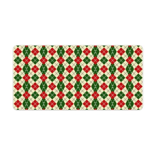 Großes Gaming-Mauspad, Ugly Sweater Merry Christmas Druck, Schreibtischmatte, rutschfeste wasserdichte Gummiunterseite, verlängerte lange Tastaturmatte, Schreibtischzubehör für Gaming, Büro und Großes Gaming-Mauspad, Ugly Sweater Merry Christmas Druck, Schreibtischmatte, rutschfeste wasserdichte Gummiunterseite, verlängerte lange Tastaturmatte, Schreibtischzubehör für Gaming, Büro und von Niapessel